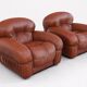 Vintage Italian design sculptural lounge chairs from 1970’s