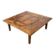 1940 marquetry oak coffee table