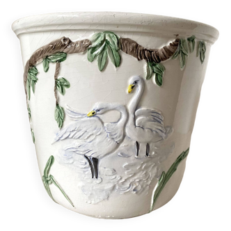 Slip ceramic pot cover Italy