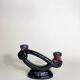 Handmade earthenware candlestick holder