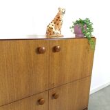 Palissander fineer Palette Möbel kast met 4 vakken en ronde grepen