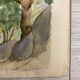 Aquarelle paysage vintage