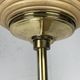 Telescopic brass and pencil reed rattan bamboo hanging pendant lamp, Italy 1970s