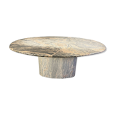 Table à manger ovale en granit, années 1970
