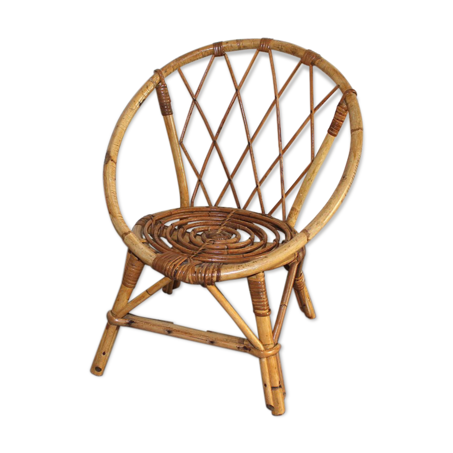 Child rattan armchair