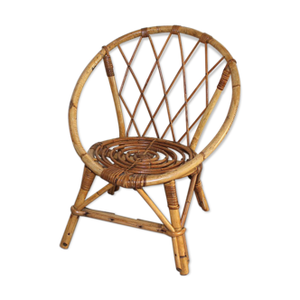 Child rattan armchair
