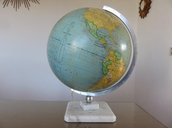 Globe Earth Girard and informed Baker years 40 50