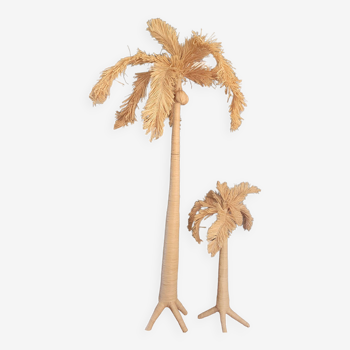 Raffia palm tree interior decoration