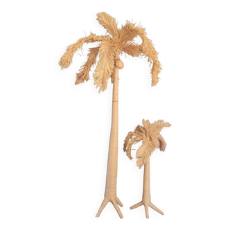 Raffia palm tree interior decoration