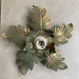 Metal flower sconce
