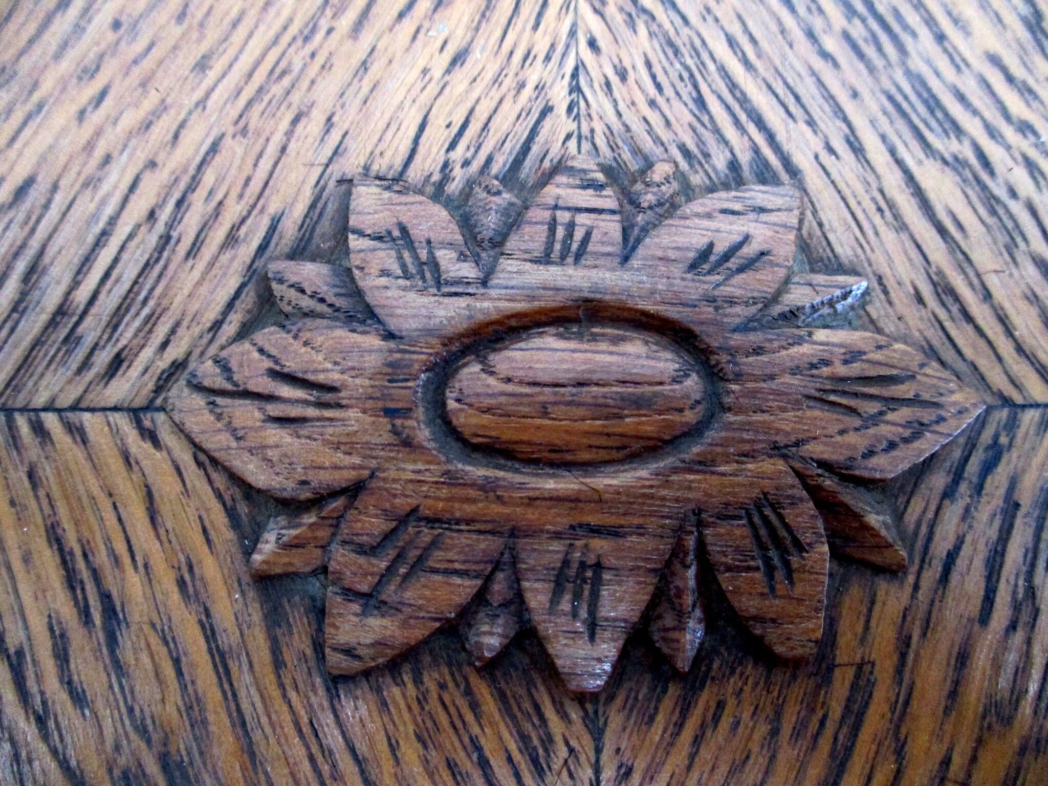 Old wooden storage box