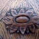 Old wooden storage box