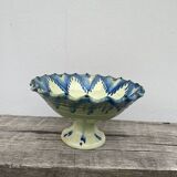 Ceramic fruit bowl on foot