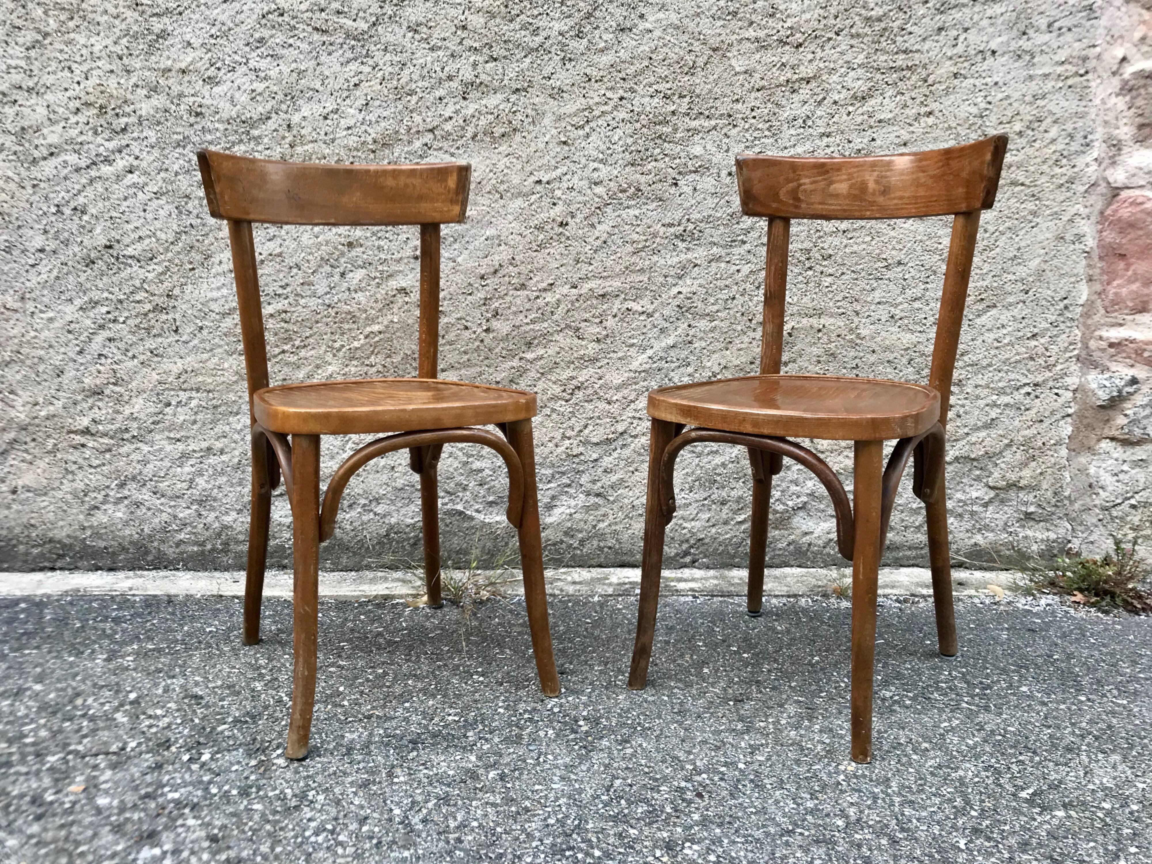 Series of 6 bistro  chairs