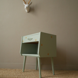 Vintage bedside table 50 feet compass for child