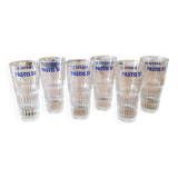 6 Pastis 51 Vintage Glasses.