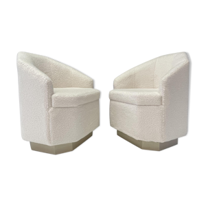Paire de fauteuils vintage