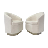 PAIR OF VINTAGE ARMCHAIRS IN HEXAGONAL SHAPE, 1970