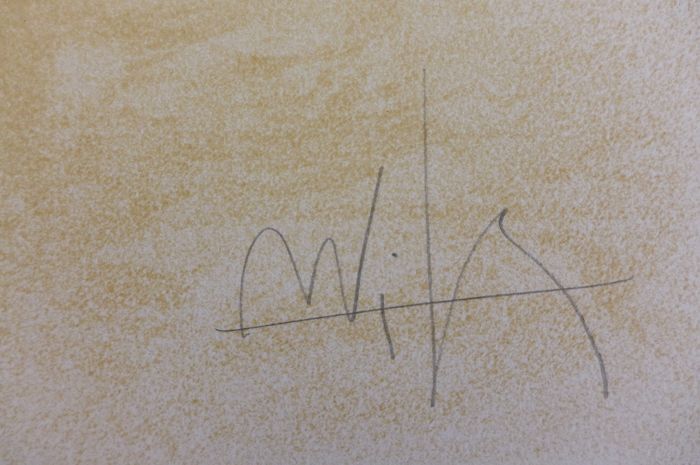 Wifredo lam, el ultimo viaje del buque fantasma - 1, 1976. original lithograph signed