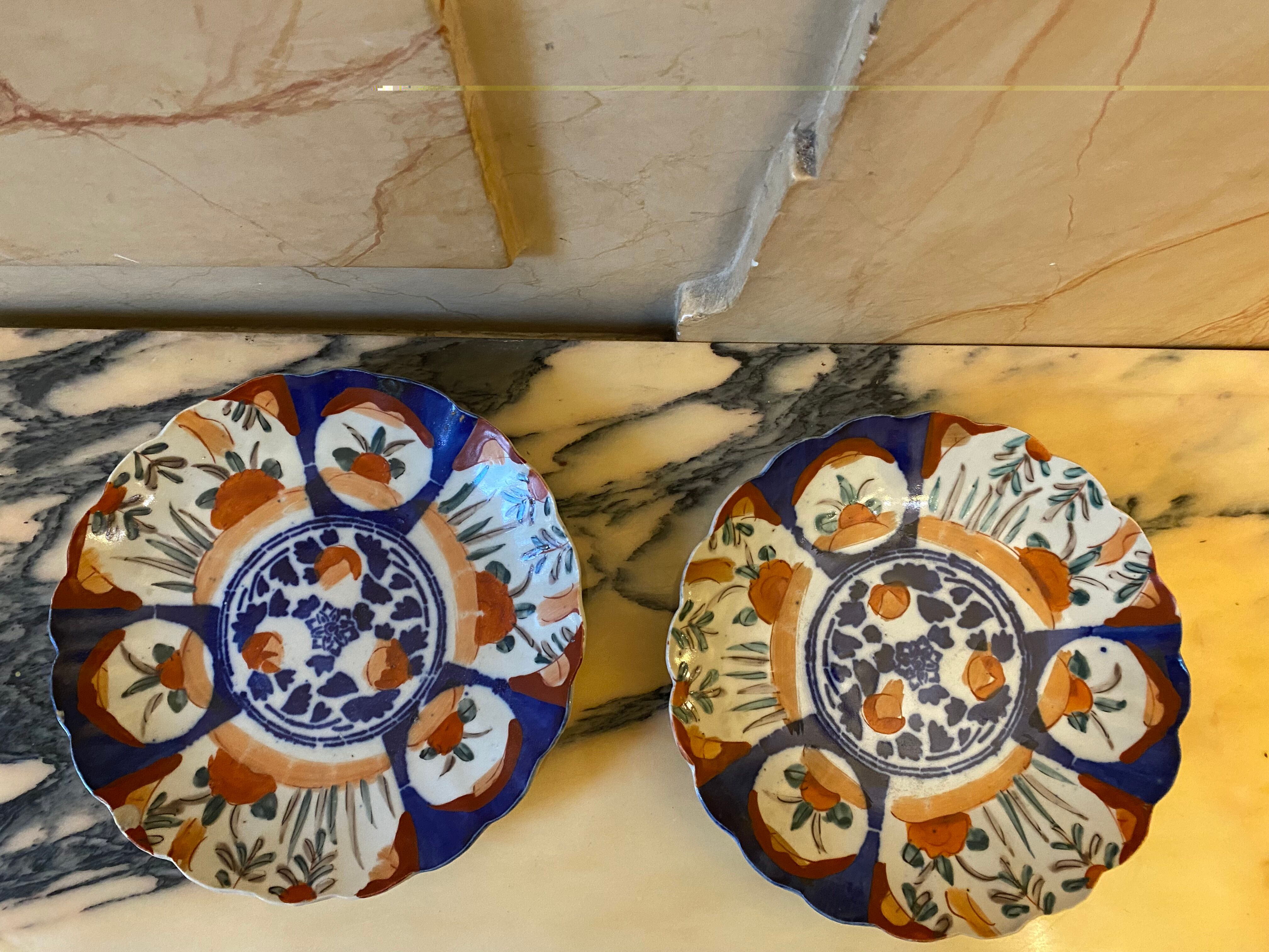Pair of Japanese plates