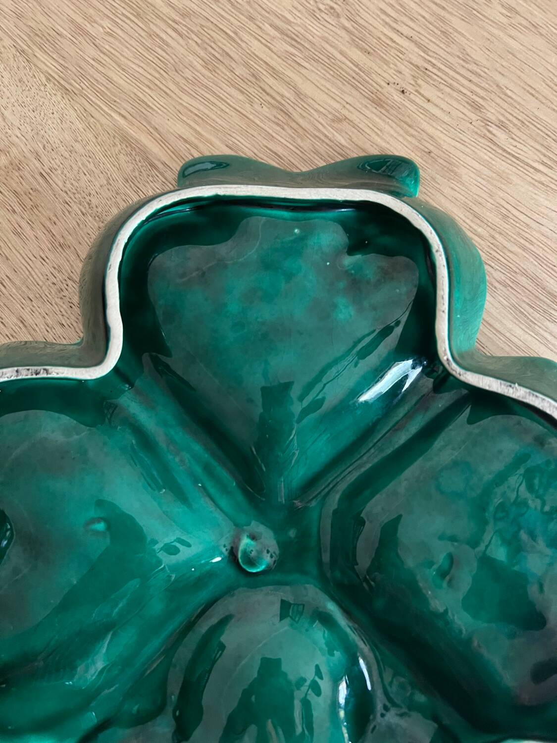 Plat à apéritif vintage en céramique