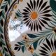 HB Quimper plate, Camaïeu model, green and saffron floral decoration