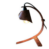 "Organic" Desk Lamp Marble Italian Vegetable Leather & Aluminium