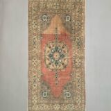 Vintage turkish oushak rug 187x91 cm carpet