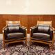 Classic Art Deco Armchair Black Low