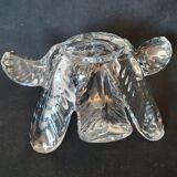 Valves the Chatel empty cut crystal pocket plant shape 50s - 60s