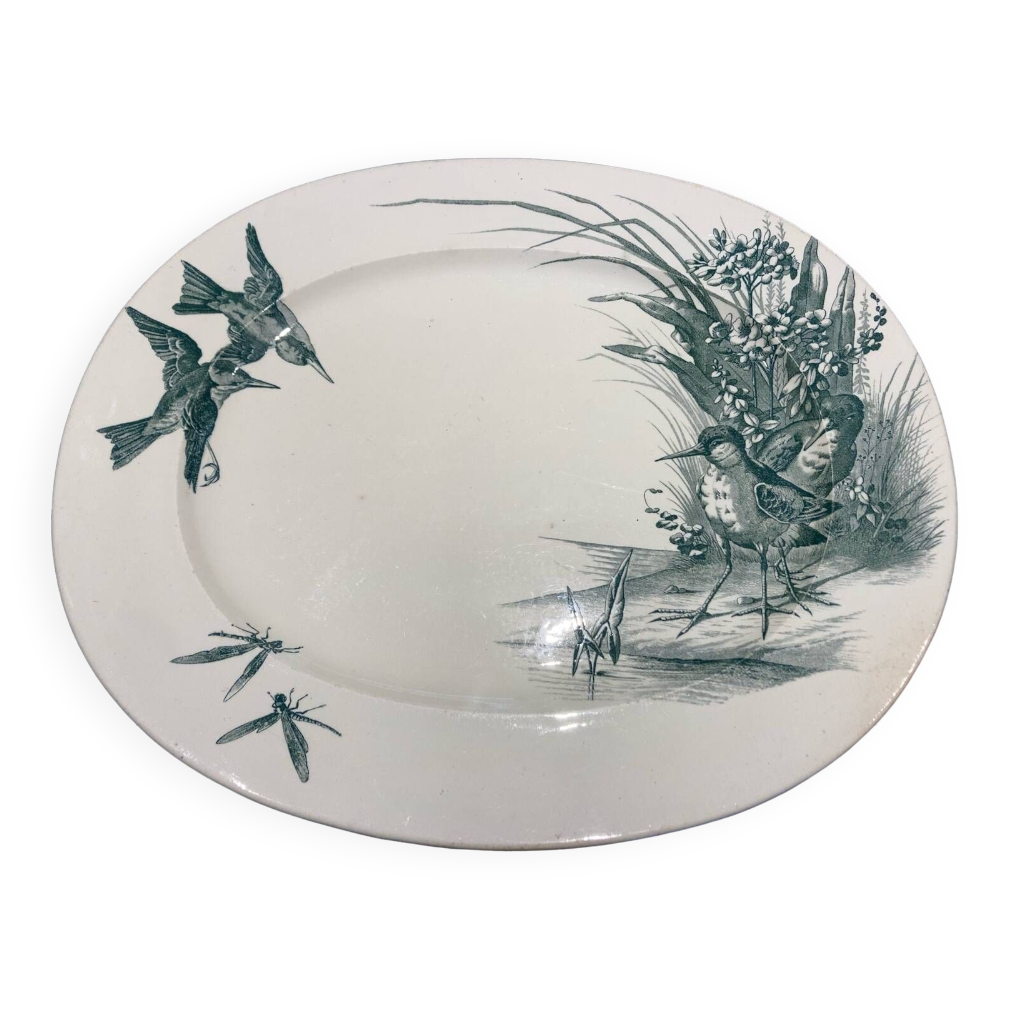 Jules Vieillard Bordeaux large ironstone dish