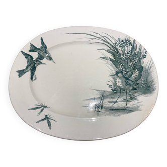 Jules Vieillard Bordeaux large ironstone dish