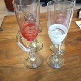 Lot de verres artisanaux , Palais du verre