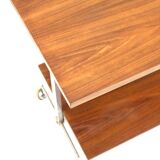Vintage serving trolley / side table / TV cabinet made of teak from the 196