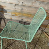 2 vintage metal garden chairs