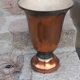 Art Deco tulip lamp in copper metal, 42.5cm from the 1930s.