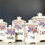 Five antique kitchen pots