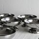6 coupelles sur pied en inox style Letang Remy