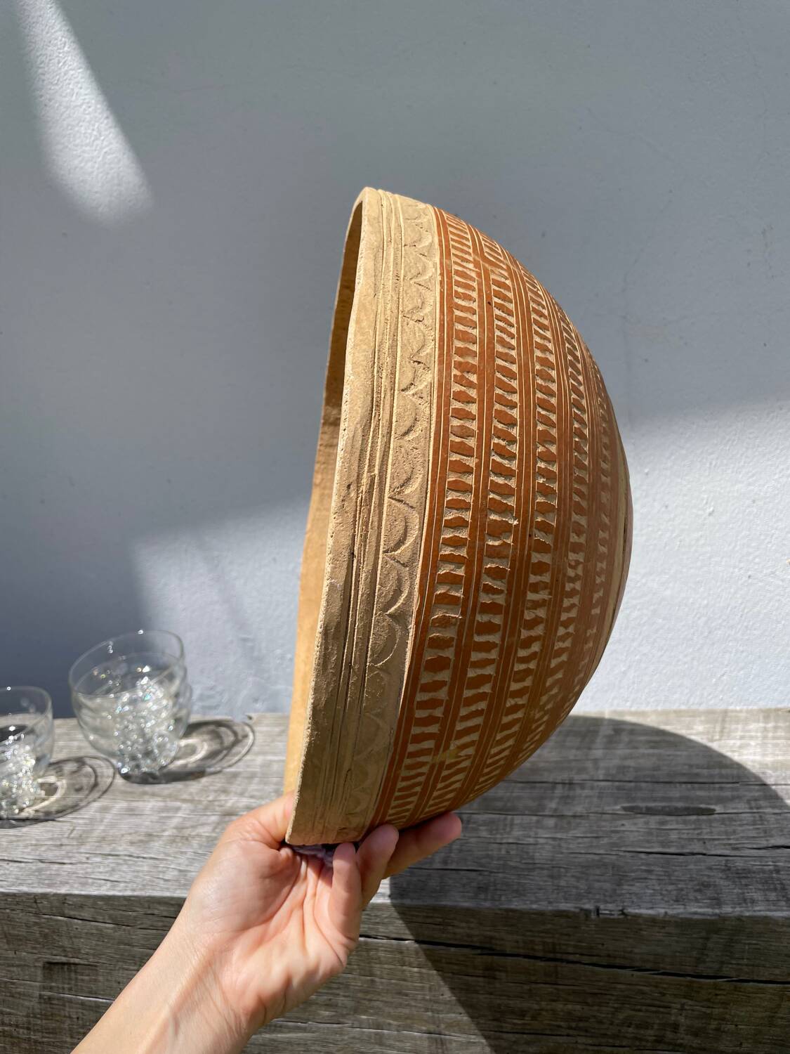 Ethnic wall calabash