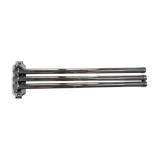 Wall-mounted towel rack chrome 3 arms