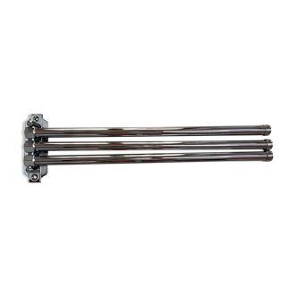 Wall-mounted towel rack chrome 3 arms
