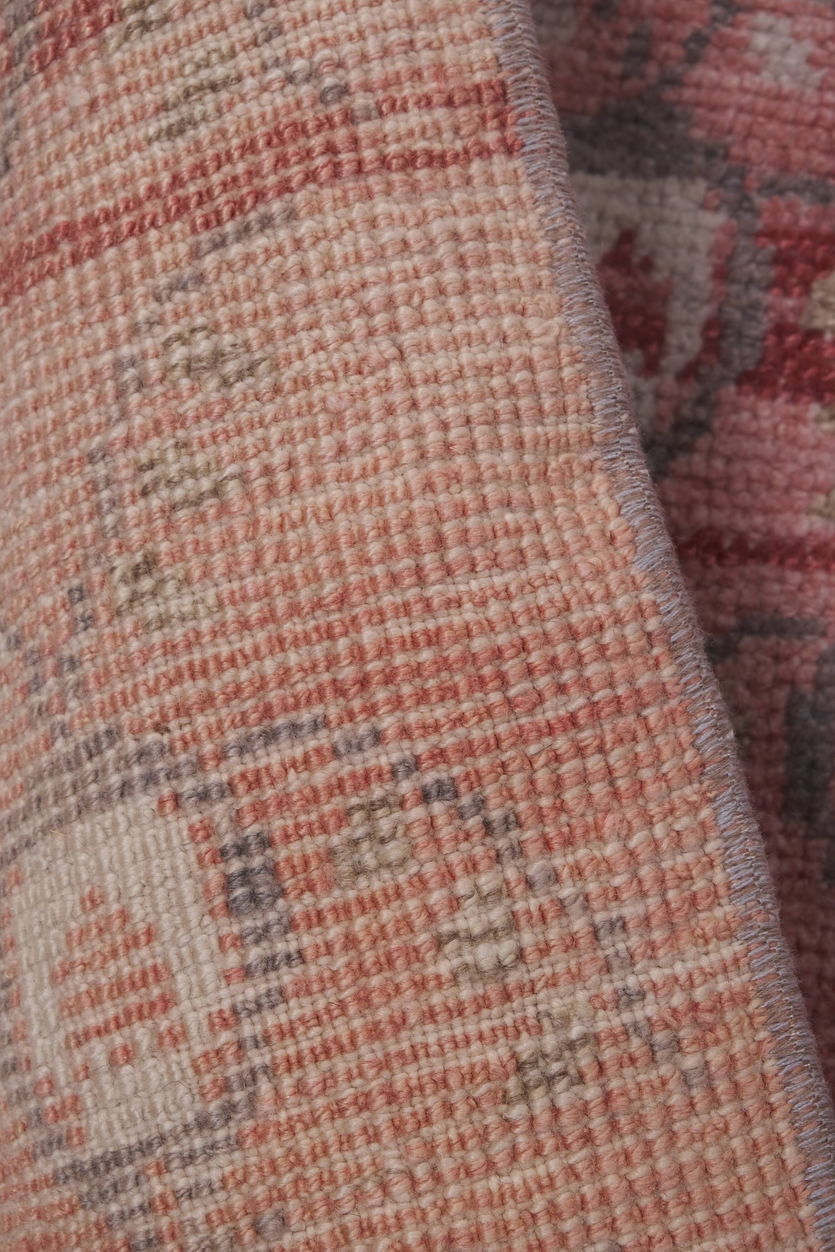 Vintage Turkish rug from Oushak, hand-woven 90x158 cm