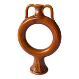Soliflore decorative object in enamelled ceramic
