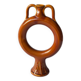 Soliflore decorative object in enamelled ceramic