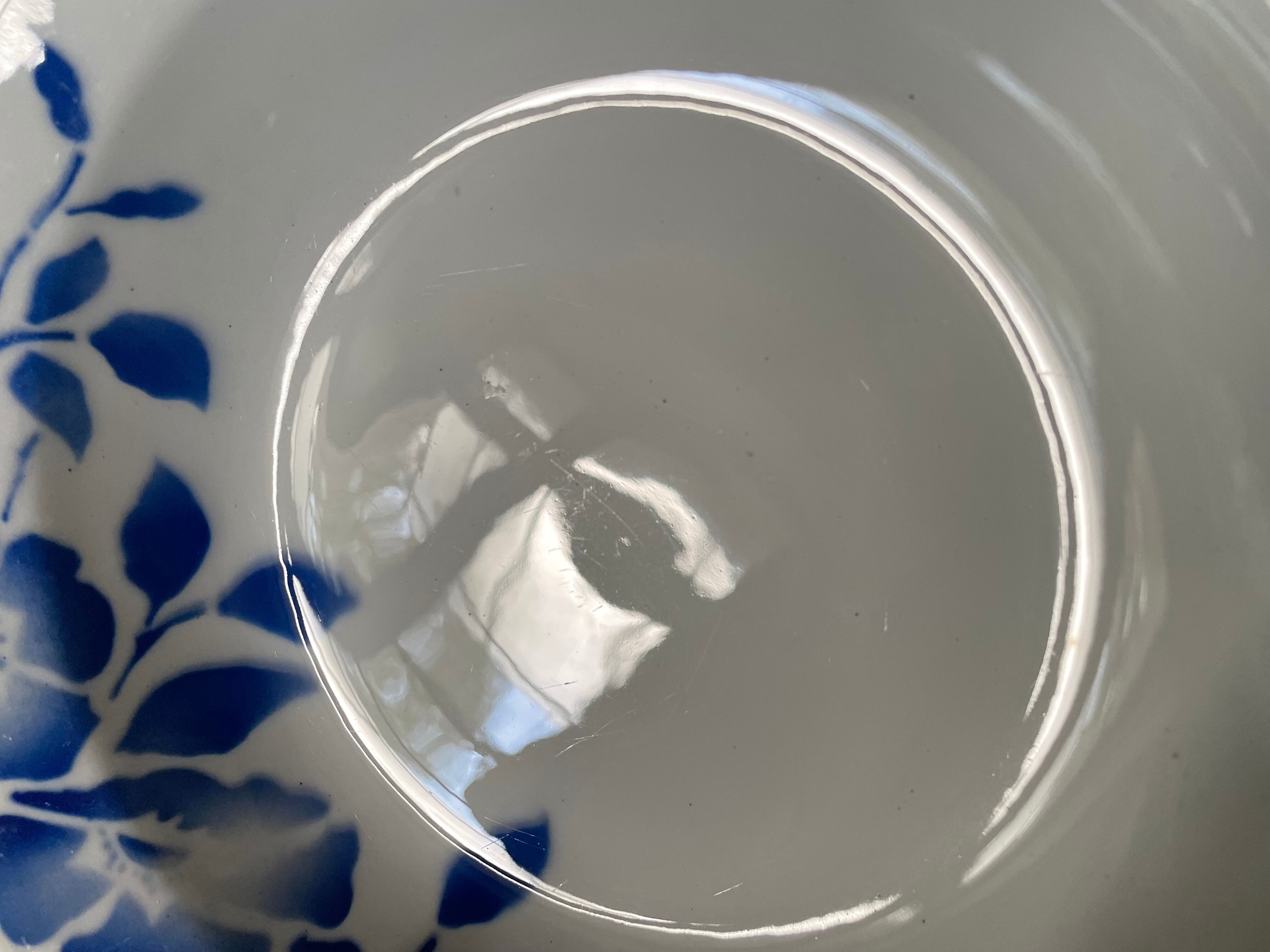 Hollow plates ceranord saint amand blue flower