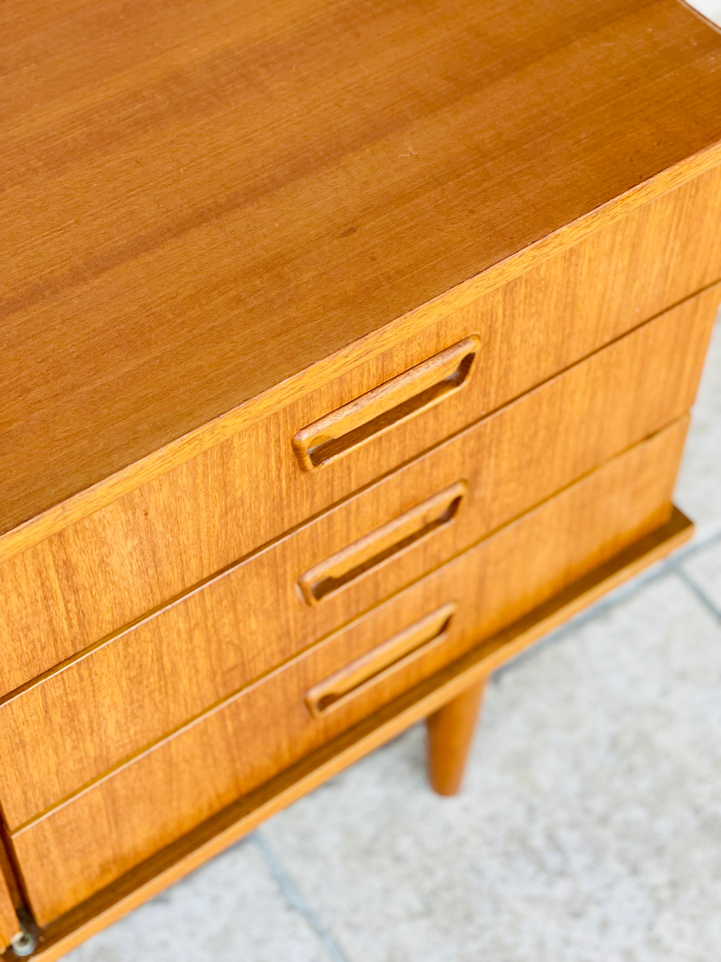 Scandinavian teak row