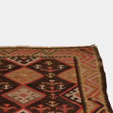 Antique turkish tribal rug 125x288cm