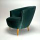 Mid-Century Armchairs in the style of Federico Munari, Italy, 1950s, Set of 2