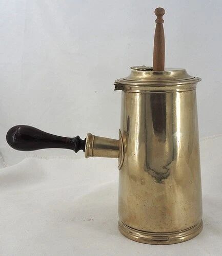 Christofle large chocolate pot marked with the shipping company Chargeurs Réunis.