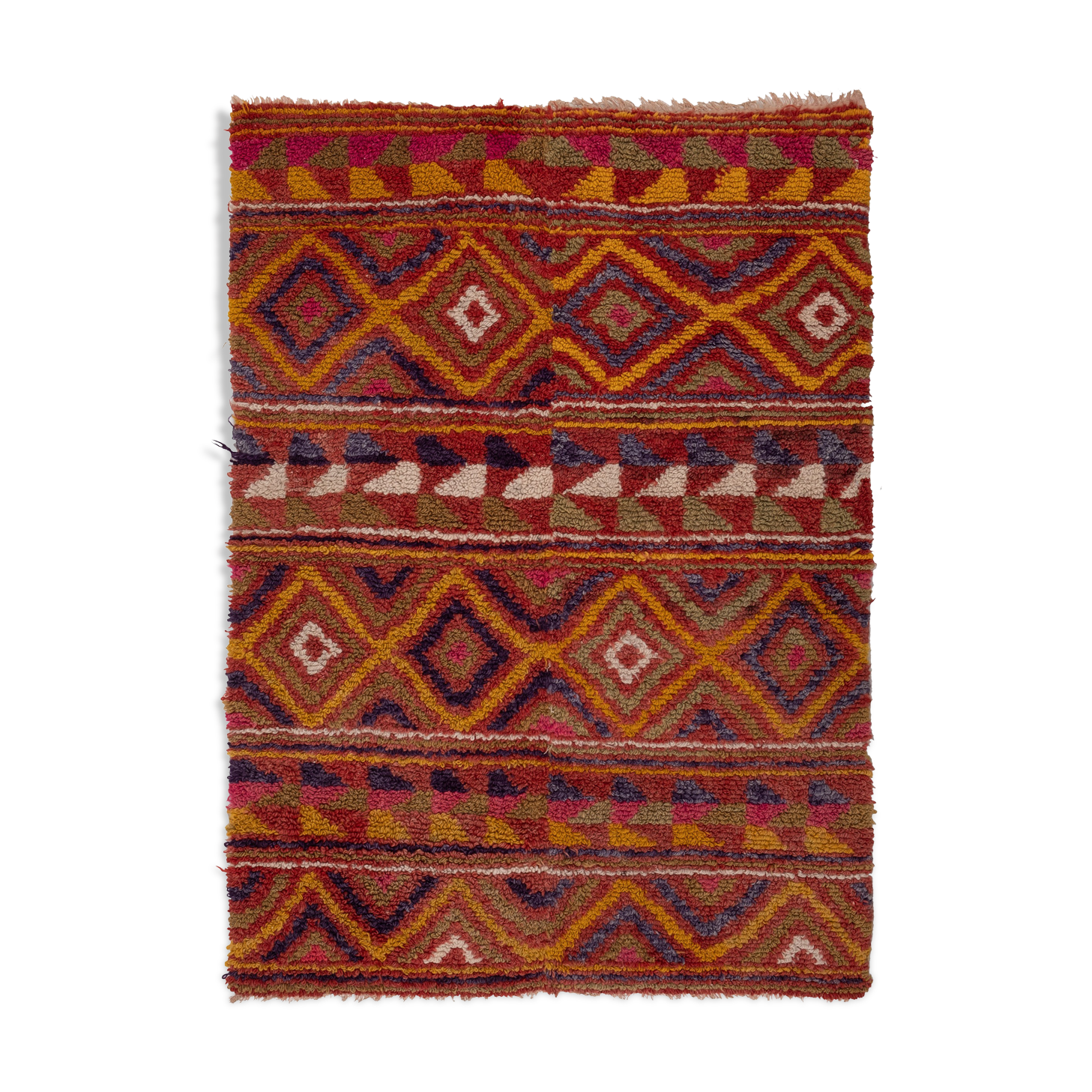 Vintage Soft Colors Tulu Rug, 1970s